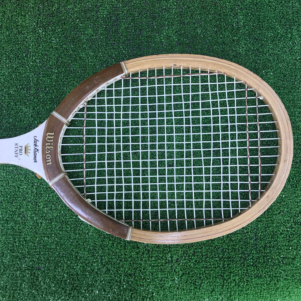 L Equipe Federer Raquette De Tennis Wilson Jack Kramer Pro Staff - Modèle McEnroe - Occasion - état Fonctionnel Dernières Raquettes Sportives