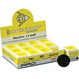 Мячи для сквоша Dunlop Pro 2 желтых точки 12 штук