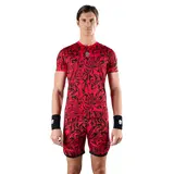 Мужская теннисная футболка HYDROGEN CHROME TECH TEE Red/Black