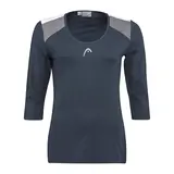 Женская футболка Head Club 22 Tech 3/4 Navy