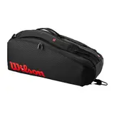 Сумка Wilson Clash V3 Super Tour 6PK Black/Infrared