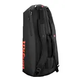 Сумка Wilson Clash V3 Super Tour 6PK Black/Infrared
