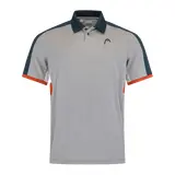 Поло Head Padel Tech Grey/Orange