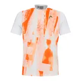 Футболка Head Padel Tech White/Orange