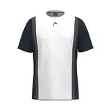 Юниорская футболка Head Club 25 Navy/White