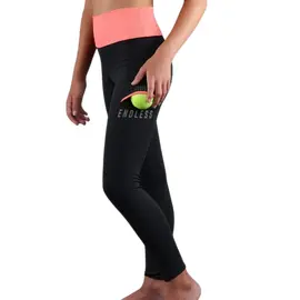 Юниорские леггинсы Endless Fit Pocket Black/Coral