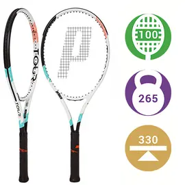 Теннисная ракетка Prince Tour 100L White 265 грамм