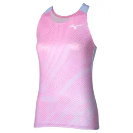 Топ Mizuno Charge Printed Tank Lilac Chiffon