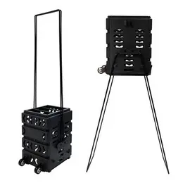 Корзина для мячей Tennis Life 36 Deluxe Black на колесах