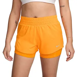 Шорты Nike One 2in1 Mid-Rise Orange