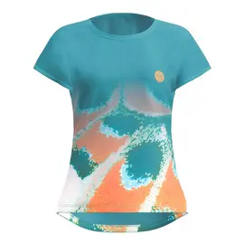 Женская футболка Bidi Badu Melbourne 2025 Orange/Turquoise