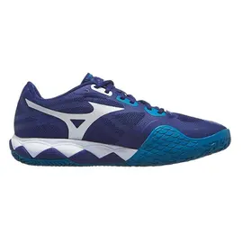 Теннисные кроссовки Mizuno Wave Enforce Tour 2 CC Bellwether blue/White/Fjord blue
