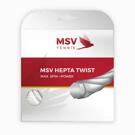 Теннисная струна MSV Hepta Twist White 1.30 12 метров