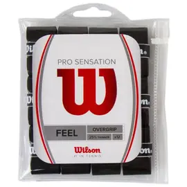 Намотка Wilson Pro Overgrip Sensation Black 12 штук