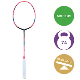 Бадминтонная ракетка Li-Ning WindStorm 74 Purple/Pink/Black