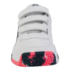 Детские теннисные кроссовки K-Swiss Court Express 2 Strap White/Black/Neon Blaze