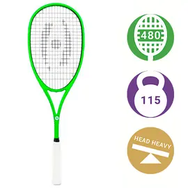 Ракетка для сквоша Harrow Vibe 115 Lime/Black (2026)