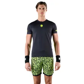 Мужская теннисная футболка HYDROGEN PANTHER TECH TEE Yellow/Black