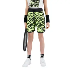 Юниорские шорты Hydrogen Tiger Tech Black/Neon Yellow
