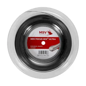 Теннисная струна MSV Focus Hex Ultra Black 1.25 200 метров