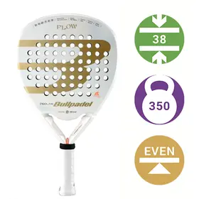 Ракетка для падел Bullpadel FLOW WOMAN 24 White/Gold