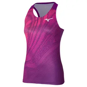 Топ Mizuno Charge Printed Tank Purple Magic