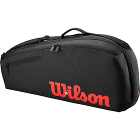 Сумка Wilson Clash V3 Super Tour 3PK Black/Infrared