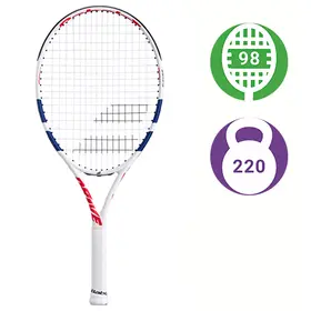 Детская теннисная ракетка Babolat Drive Junior 24 White/Blue/Pink