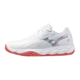 Теннисные кроссовки Mizuno Wave Enforce Court СC White/Calypso Coral
