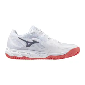 Теннисные кроссовки Mizuno Wave Enforce Court СC White/Calypso Coral
