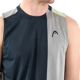 Майка Head Padel Tank Grey/Lime