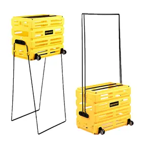 Корзина с колесами Neva Sport Yellow 80 мячей