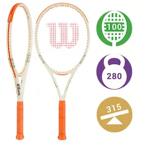 Теннисная ракетка Wilson Clash 100L V3 Roland Garros (2026)