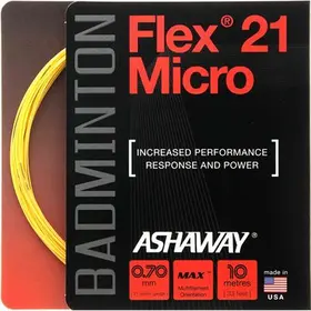 Бадминтонная струна Ashaway Flex 21 Micro Orange 0.70 10 метров
