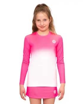 Футболка с длинным рукавом для девочек Bidi Badu Crew Gradiant Pink