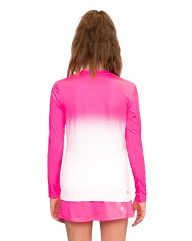 Футболка с длинным рукавом для девочек Bidi Badu Crew Gradiant Pink