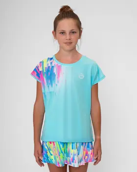 Футболка для девочек Bidi Badu Melbourne 2024 Turquoise/Mix