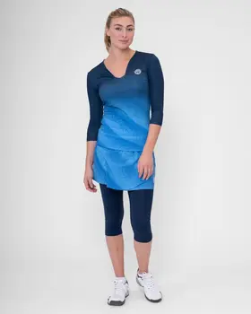 Лонгслив женский Bidi Badu Beach Spirit V-Neck Dark Blue/Blue
