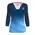 Лонгслив женский Bidi Badu Beach Spirit V-Neck Dark Blue/Blue