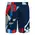Шорты мужские Bidi Badu New York 7" Dark Blue/Red/Blue