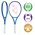 Теннисная ракетка Yonex Ezone 100 Blast Blue (2025) (Витринный образец)