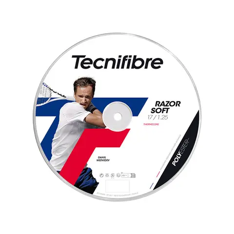 Теннисная струна Tecnifibre Razor Soft Black 1.25 200 метров