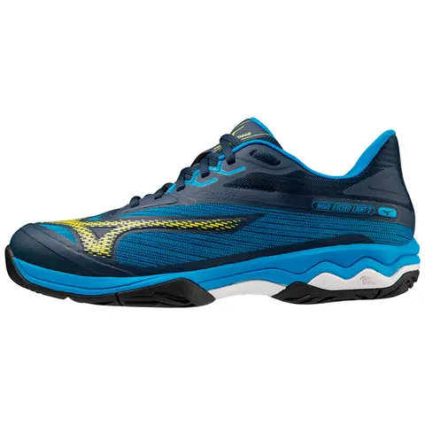 Теннисные кроссовки Mizuno Wave Exceed Light 2 AC Dress Blues/Bolt2(Neon)