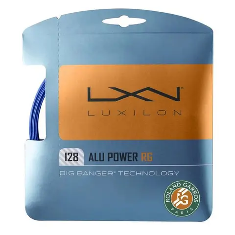 Теннисная струна Luxilon Alu Power Roland Garros Blue 1.28 12 метров