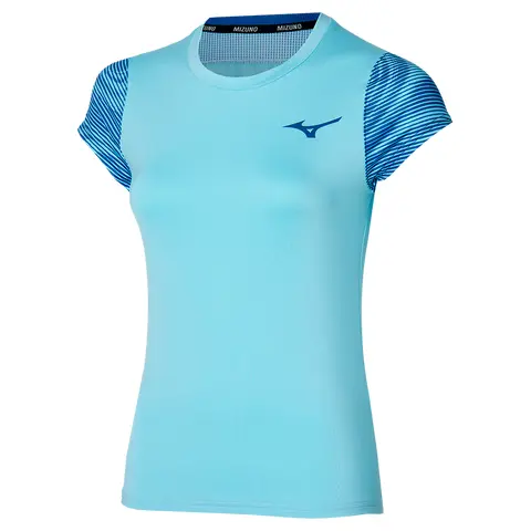 Футболка Mizuno Charge Printed Blue Glow
