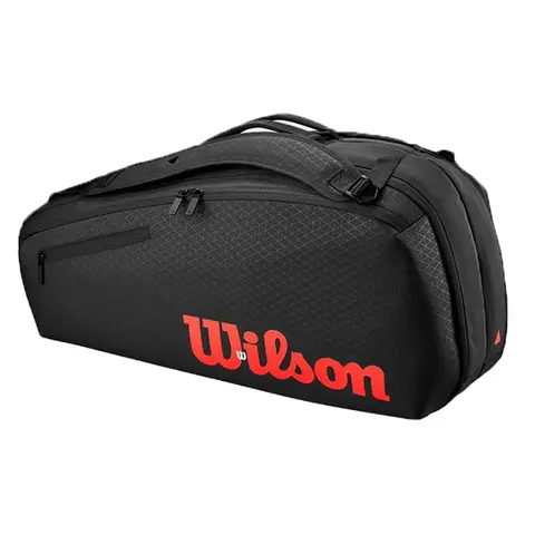 Сумка Wilson Clash V3 Super Tour 6PK Black/Infrared