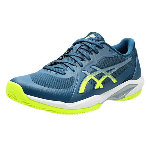 Теннисные кроссовки Asics Solution Swift FF 2 Clay Mako Blue/Safety Yellow