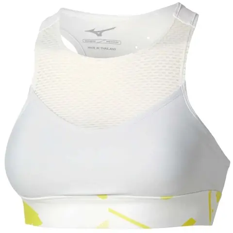 Топ Mizuno Daybreakers Padded Bra White/Lemon Tonic