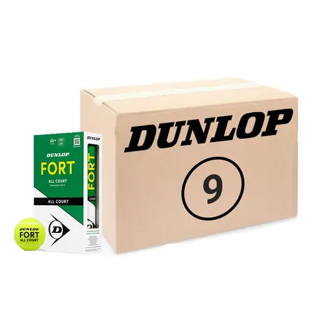 Теннисные мячи Dunlop Fort All Court 72 мяча (9 х 8) (Пластиковая банка)