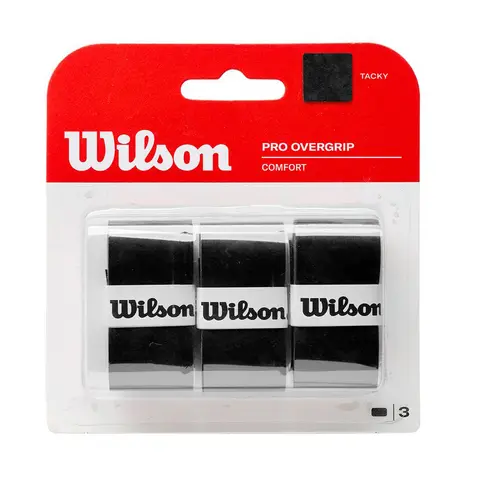 Намотка Wilson Pro Overgrip Comfort Black 3 штуки